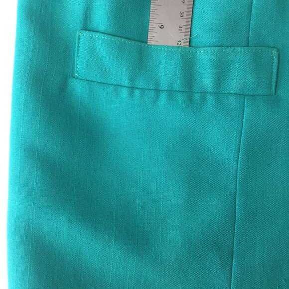 Vintage Fairfax & Kent Women Suit Set Skirt Jacket Teal Blue Work Office Size 18 - Picture 14 of 16